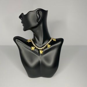 Icy butterfly necklace